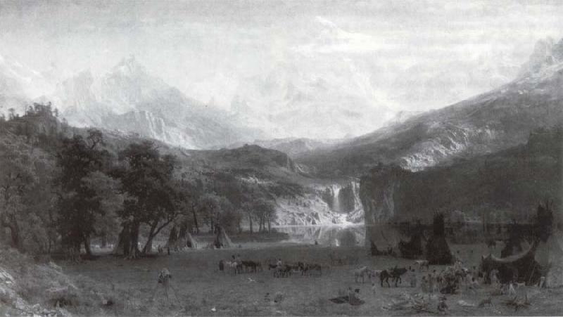 Albert Bierstadt Die Rocke Mountains oil painting picture